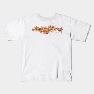 Las Vegas Watercolor Skyline Kids T-Shirt